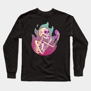 Sugar Skull Catrina Make Up - Day of the dead Long Sleeve T-Shirt